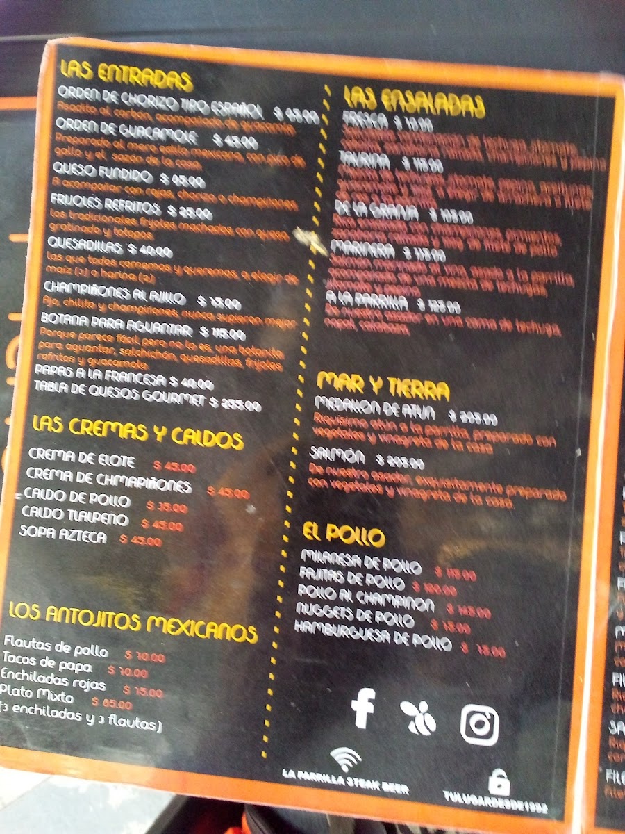 La Parrilla Steak Beer Menu - Image 4