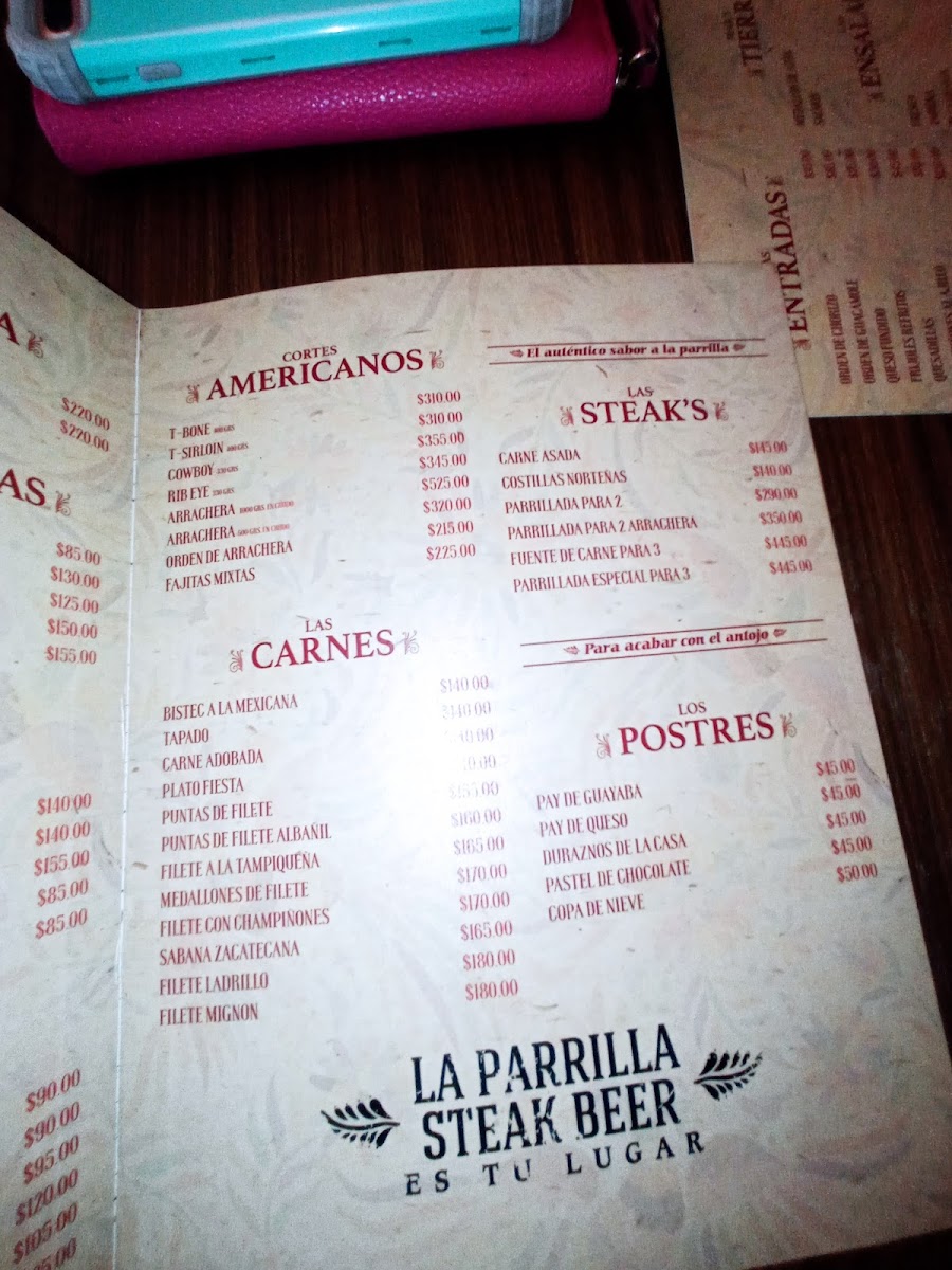 La Parrilla Steak Beer Menu - Image 5